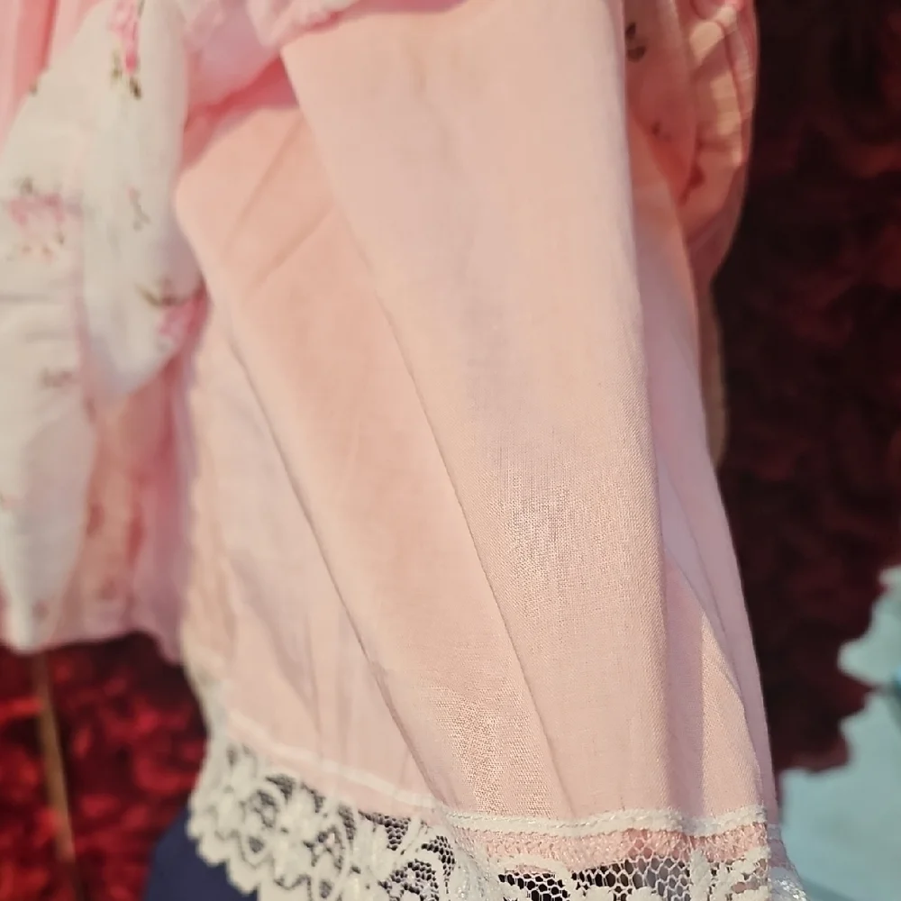 Children's Place Like NEW Floral Pink Ruffle Skirt Size 6X/7